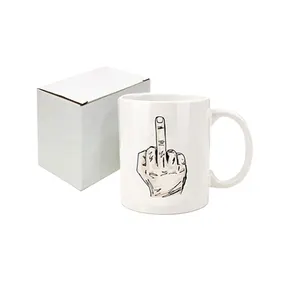 Custom Nordic Personalised Porcelain Mugs Supplier 11oz White Sublimation Coffee Mug Ceramic Mugs