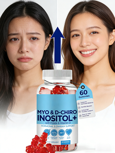Gummies personnalisables OEM Myo & <span class=keywords><strong>D</strong></span>-Chiro Inositol Plus avec Folate et <span class=keywords><strong>Vitamine</strong></span> <span class=keywords><strong>D</strong></span>, rapport 40:1 pour le soutien hormonal et ovarien des femmes - Product Image 2