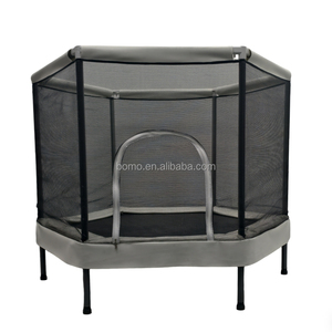 Trampolín Interior Mini para Niños Pequeños Zoshine de 4/5 Pies, Regalos de Cumpleaños para Niños con Red de Seguridad y Aro de Baloncesto, Cama Elástica para Bebés - Product Image 2