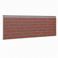 Panneau sandwich en métal PU moderne de 16 mm, revêtement mural extérieur décoratif et isolant pour villa et hôtel, respectueux de l'environnement