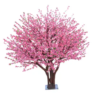 Árbol de flor de cerezo japonés grande falso personalizado para la decoración interior del restaurante del café