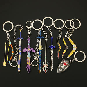 Juegos Lágrimas del Reino Escudo de Boomerang Espada Maestra Mini Arma Espada La Leyenda de Zelda Llavero - Product Image 1