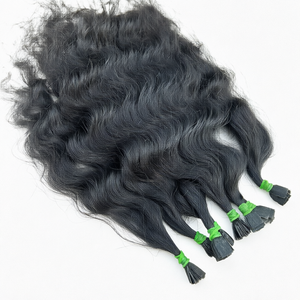 Paquete de Cabello Indio Virgen 15A de un Solo Donante, Cutícula Alineada, Ondulado, Pre-Adherido con Cinta/Extensiones, 100g, Proveedor - Product Image 1