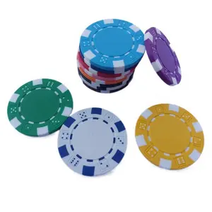 11.5g赌场专业条纹骰子ABS扑克筹码俱乐部定制扑克筹码