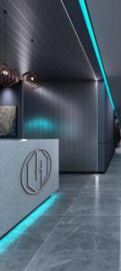 Panneau mural Melinco <span class=keywords><strong>argent</strong></span>é texturé effet nacré, vente chaude, panneau mural cannelé pour décoration murale et de plafond - Product Image 4