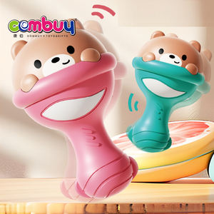 Animal mignon secouant la musique anneau de dentition en plastique souple bébé hochet marteau avec morsure jouet - Product Image 3