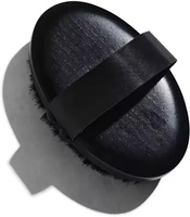 Brosse corporelle sèche en cuivre noir à marque privée, exfoliante, anti-stress, avec poils en cuivre, brosse de bain neutre avec logo personnalisé