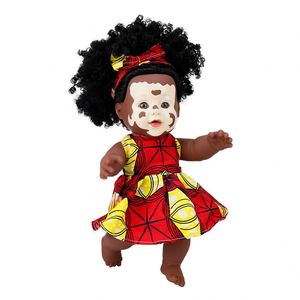 Nouveau design, poupée africaine noire réaliste de 12 pouces avec <span class=keywords><strong>Vitiligo</strong></span> - Product Image 2