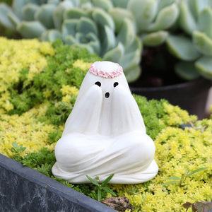 Özel çiçek taçlandırılmıştır wraithler hayalet heykeli Spooky cadılar bayramı reçine heykelcik hayır duymak hayır konuşmak hayır ilham görmek - Product Image 5