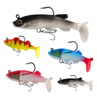 Palmer 6pcs 8pcs 9pcs 11pcs 13pcs bionic swimbait alose poisson leurres souples avec tête de plomb crochets jig wobblers ensemble de leurres de pêche