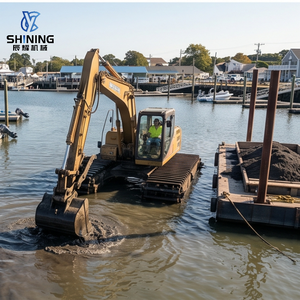 Excavatrice sur chenilles écologique SHINING avec godet de 8 m³ pour la restauration des lacs, la conservation des zones humides et le <span class=keywords><strong>buggy</strong></span> ponton personnalisé pour marais - Product Image 1