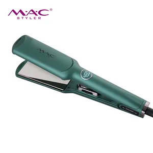 Mac Styler màu xanh lá cây màu rộng phẳng sắt tóc ép tóc 480f planchas de cabello Turntable kiểm soát nhiệt độ bàn là phẳng