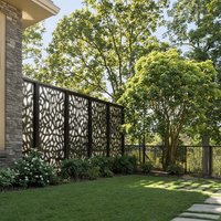 Écran décoratif extérieur en métal découpé au laser pour l'intimité du jardin, clôture de bordure de pelouse, treillis et enclos, panneaux muraux