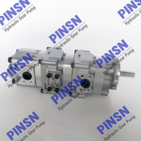 Pompa Idraulica a Ingranaggi 705-41-08160 in Lega di Alluminio Marca PINSN per Escavatori PC15-3 PC20-7 SBR10+10+6+2.5 Parti per Macchinari Edili