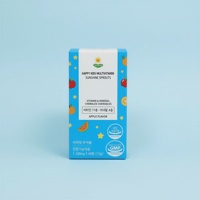 Tabletas Multivitamínicas para Adultos Yuyu Healthcare con Forma de Gato, 11 Vitaminas y 4 Minerales, Sabor a Manzana, Apoyo al Crecimiento, Inmunidad y Energía, 60 Unidades