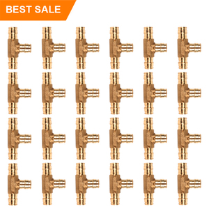 IFAN, venta al por mayor, accesorios de plomería de latón, juego de acoplamientos rectos de codo de 1/2 "y 3/4", accesorios de crimpado de latón PEX, accesorios Pex - Product Image 6