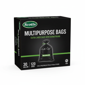 Sacchi per la Spazzatura Scotts Grandi con Cordoncino, 120 Pezzi, 30 Galloni, Sacchi Neri Monouso Resistenti allo Strappo per Cucina e Uso Domestico - Product Image 2