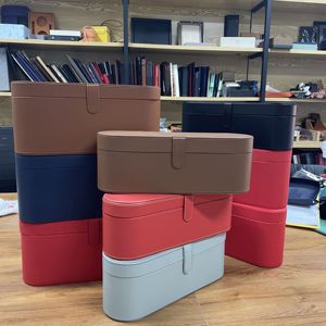Boîte de rangement en cuir orange pour sèche-cheveux <span class=keywords><strong>Dyson</strong></span> <span class=keywords><strong>Supersonic</strong></span>, design de boîte cadeau marron - Product Image 1