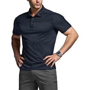 Camiseta Polo de golf de algodón 100% transpirable de secado rápido con estampado de transferencia de calor de alta calidad para hombre - Product Image 2