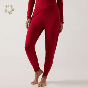 Vêtements de nuit pour femmes, Henley, t-shirt de sommeil à boutons et Jogger, pyjama de maternité en bambou, pyjama de grossesse écologique - Product Image 3