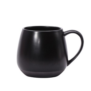 แก้วเซรามิคทรงใหญ่ สีดำขาว สีพื้น สำหรับกาแฟ นม ใช้ในออฟฟิศ ของขวัญ โปรโมชั่น BZ 0090 - Product Image 5