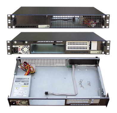 Custom 19 Inch 1U Stainless Steel Galvanized Steel Server Chassis IP67 Rack Mount Enclosure for Network Cabinet