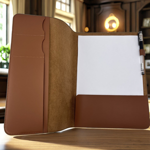 A4 da tài liệu bìa với bút vòng lặp giả da máy tính xách tay chủ Túi xách tay tập tin máy tính xách tay thư mục - Product Image 6