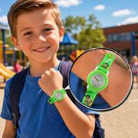 Montre pour enfants en silicone, motif licorne arc-en-ciel de dessin animé mignon, cadran tendance, mouvement Hangzhou, cadeau DIY pour la maternelle, bijoux