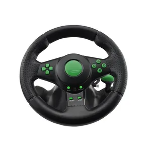 QEOME pegangan mengemudi mobil, roda kemudi game balap PC/ X 360/ PS-3/ PS2