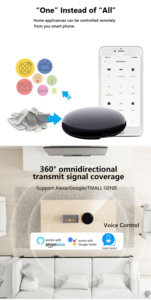 Phổ hồng ngoại tuya ZigBee điều khiển từ xa cho nhà thông minh TV DVD âm thanh <span class=keywords><strong>AC</strong></span> Alexa google-chuyển đổi từ xa cho các thiết bị nhà thông minh - Product Image 4