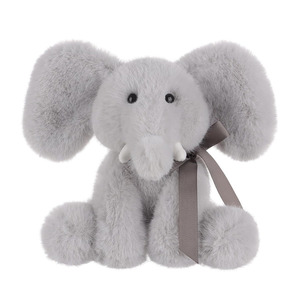 7554 adorabili e soffici peluche elefante peluche giocattoli di peluche con collo a fiocco a nastro regali di compleanno per bambini piccoli elefanti - Product Image 1