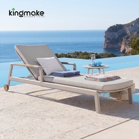 Chaise longue d'extérieur haut de gamme pour projets hôteliers, mobilier de patio imperméable, chaise longue de plage, transat de piscine pour villa