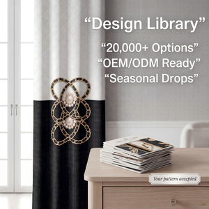 <span class=keywords><strong>Cortinas</strong></span> Opacas de Lujo <span class=keywords><strong>con</strong></span> Aislamiento Térmico y Reducción de Ruido, Diseño Inspirado en Diseñadores, Estampadas de Alta Gama, OEM ODM 100% - Product Image 2