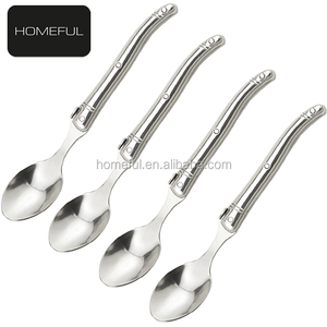 Ensemble de couverts <span class=keywords><strong>Laguiole</strong></span> en acier inoxydable 420 de conception française, comprenant un couteau à steak, une <span class=keywords><strong>fourchette</strong></span> de service et une cuillère à dessert - Product Image 4