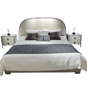 Juego de Muebles de Dormitorio Doble Moderno, Cama King Size de Lujo Tapizada en Cuero FD-007, Juego de Muebles de Dormitorio, Cama King Size de Lujo F - Product Image 5
