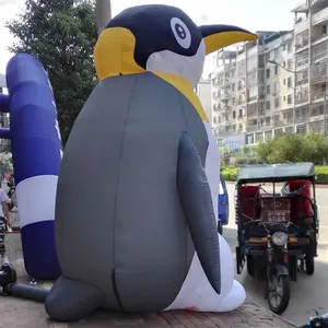 CH bơm hơi khổng lồ chim cánh cụt mô hình cho triển lãm, Bán Hot biểu tượng tùy chỉnh mô hình bơm hơi