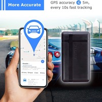 Traceur GPS 4G Anti-Brouillage Étanche Carte SD Magnétique Mini Temps Réel Compatible PC Satellite Voiture GPRS GSM Application Android 1 An