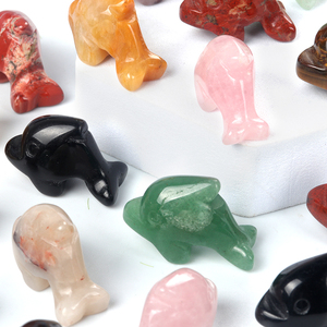 Natural <strong>Stone</strong> Rose Quartz <strong>Red</strong> Jasper 18x27mm Dolphin Agate Gemstone Carving Animal <strong>Stone</strong> Craft for Gifts Home Decoration - Product Image 1