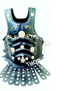 Chaqueta de traje de armadura Medieval con placa de pecho de músculo romano Vintage con estuche de cuero artesanías de cuero hechas a mano - Product Image 1