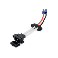 Cache-poussière mâle C14 pour prise secteur, câble femelle EC5 à courant élevé, gaine tressée en PVC, longueur personnalisée, alimentation CC pour amplificateur