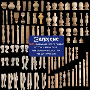 Trung Quốc tiêu chuẩn New arrivals CK-1530-4S khắc 3D gỗ vật liệu tự động bàn chân CNC gỗ Máy tiện máy - Product Image 6