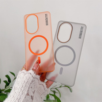 Coque de téléphone magnétique en PC rigide semi-transparente anti-traces de doigts de la marque Syndee pour One Plus 15T/15R/13T/13R/12