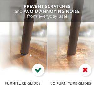 Clou sur meubles curseurs chaise glisse Premium chaise jambe protecteurs de sol glisser sans effort avec jambières qui protègent votre sol - Product Image 5