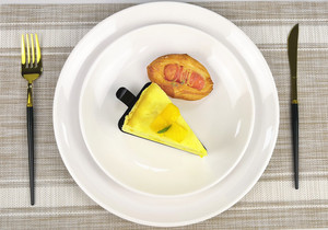 Assiettes <span class=keywords><strong>de</strong></span> buffet élégantes en mélamine blanche, plats <span class=keywords><strong>de</strong></span> <span class=keywords><strong>service</strong></span> pour tables <span class=keywords><strong>de</strong></span> buffet, repas à domicile, brunch et événements <span class=keywords><strong>de</strong></span> buffet - Product Image 1