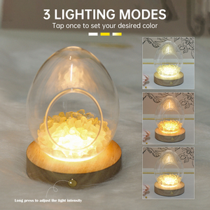 Năng lượng tự nhiên chữa bệnh pha lê degaussing Bát đèn 3-MÀU hiện đại phong thủy đồ trang trí thủ công hương thơm đá trang trí nhà - Product Image 4