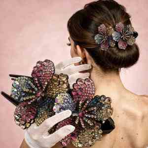 กิ๊บติดผมรูปปากเป็ดแบบใหม่ประดับดอกไม้และเพชรเทียม อุปกรณ์เสริม<span class=keywords><strong>ผม</strong></span>สำหรับคุณแม่ - Product Image 2