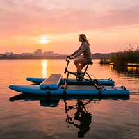 Vélo aquatique gonflable personnalisé à pédales, hydrofoil lisse et efficace, surface antidérapante stable, léger et confortable, pour utilisation en rivière