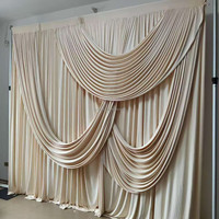 SIMPSON 10ft X 10ft Drapé de scène en Spandex 190gsm de haute qualité pour mariage et banquet, Vente en gros