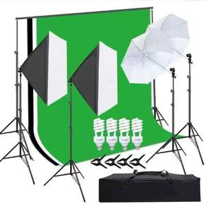 Kit de photographie en direct Streaming éclairage de saisie d'écran vert pour Softbox pour Studio Photo souple pour l'<span class=keywords><strong>enregistrement</strong></span> de tournage vidéo - Product Image 1