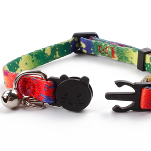 2025 suministros personalizados de lujo para mascotas, varios diseños, Collar de seguridad de poliéster para gatos, nuevo estampado de nailon personalizado barato - Product Image 6